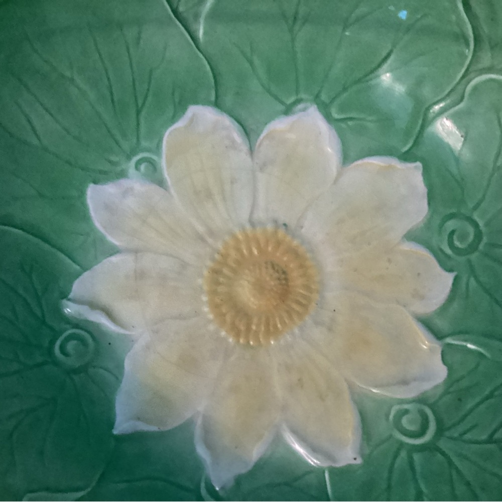 Vintage 1950’s Royal Winton Green & Yellow Buttercup Flower Serving Bowl